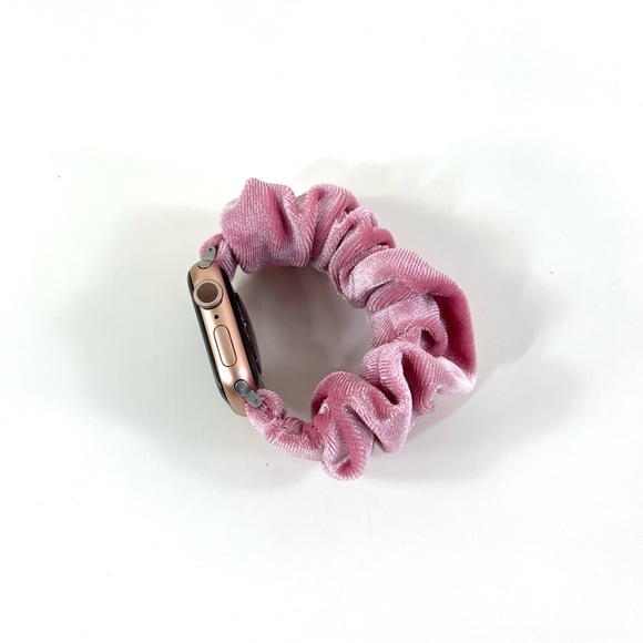 Blackweb Scrunchie Pink/Rose Apple Watch Band - 38/40/41 mm ~ NEW ~ Never Used - Picture 8 of 13